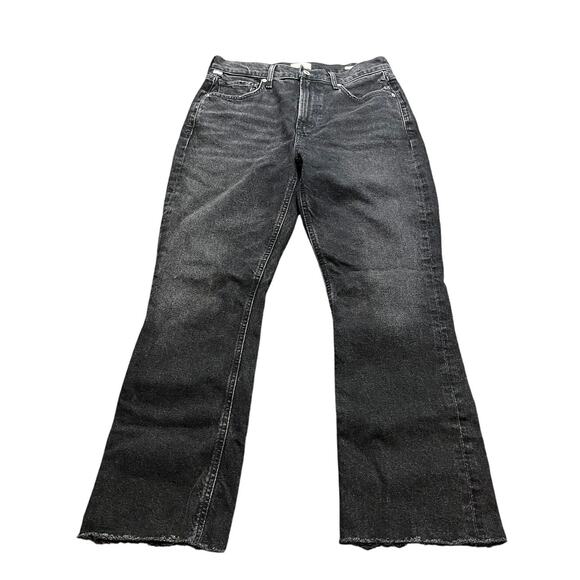 Citizens of Humanity Isola Cropped Bootcut Jeans‎ Black Womens Pants Size 28 - Picture 1 of 10